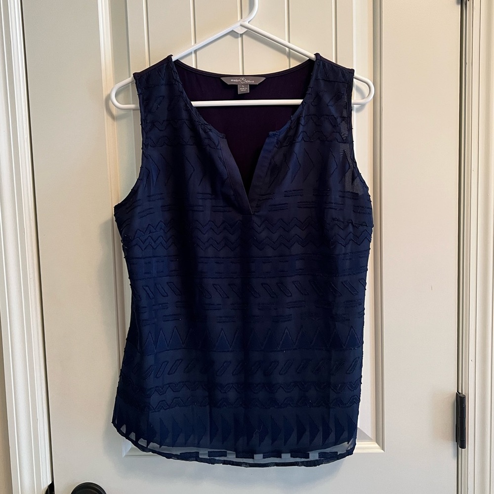 Geometric sleeveless top